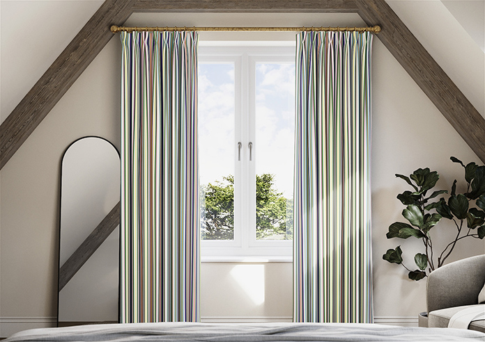 The British Stripe Co. Elizabeth, Notting Hill No.1 - Made to Measure Curtains - Image 3